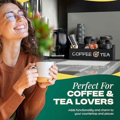 Coffee Station Organizer – Premium 2025 All-in-One Coffee Bar & Tea Organizer for Bar Accessories, Tea Storage, and Decor - view 7