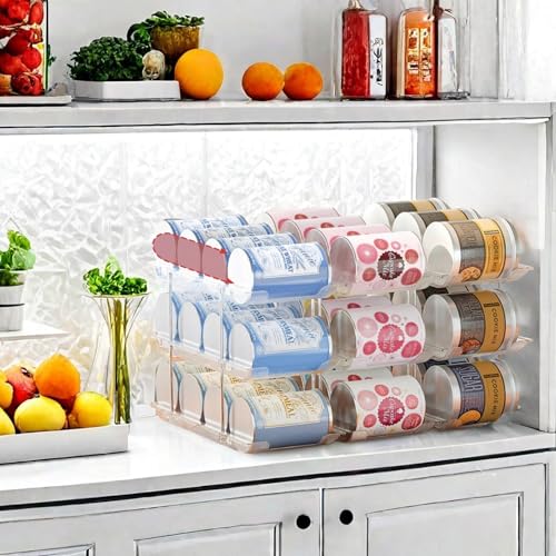 Can Organizer for Pantry, 3 Tier Rolling Can Storage Organizer Pantry - view 4