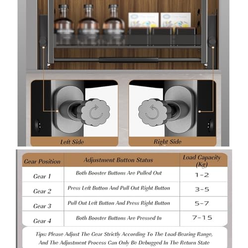 2-Tier Pull Out Kitchen Organizer - Heavy Duty Aluminum Alloy Shelf, 30KG Capacity, Space-Saving Storage Solution for 400mm Cabinets, Easy Access Kitchen Storage System - view 5
