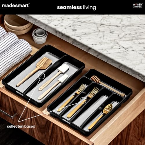 Classic 5 Compartment Compact Silverware Tray, Granite - view 3