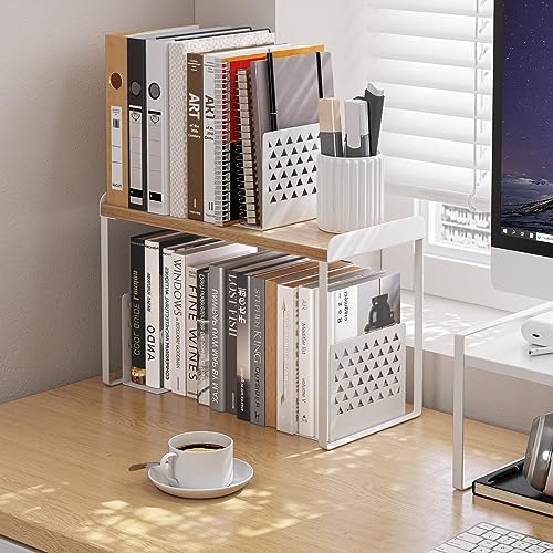 Stacking Wood Shelf Organizer, Counter Cabinet Storage Rack, 16 inch - view 2