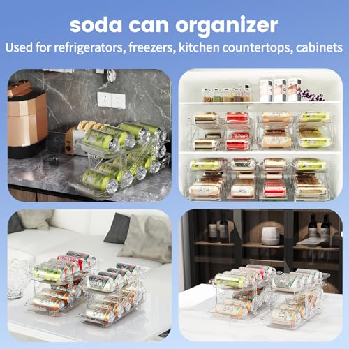 Drink Organizer for Fridge, Adjustable Soda Can Dispenser 2 Pack - view 5