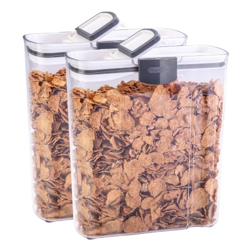 Cereal Keeper, 3-Quart, Airtight Seal, BPA-Free Plastic Storage Container (Pack of 2)