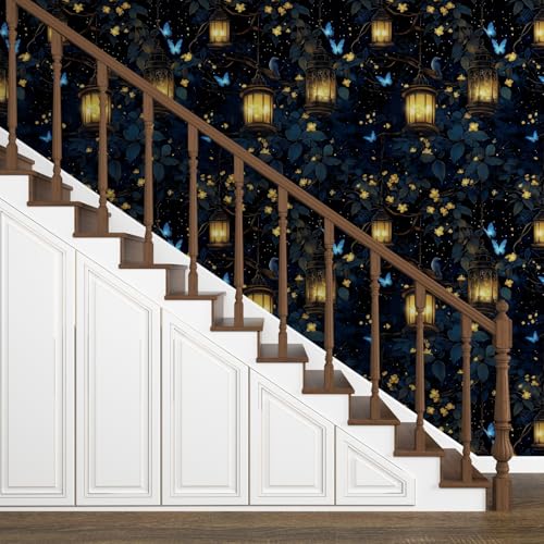 Dark Fantasy Forest Floral Peel and Stick Wallpaper 17.5" x 118" - view 3