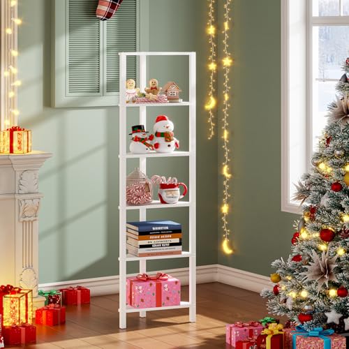 6-Tier Corner Bookshelf, Corner Shelf for Small Space - view 3