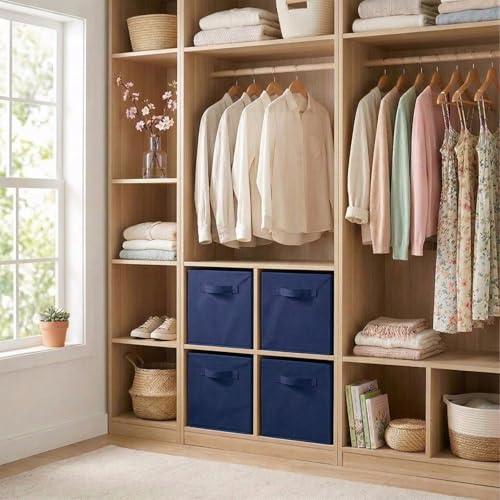 Storage Bins, Foldable Fabric Storage Cubes And Cloth Storage - view 4