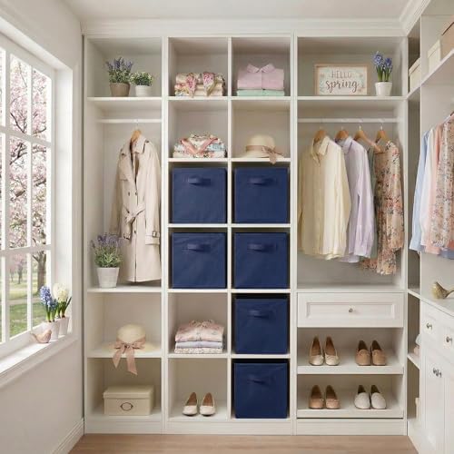 Storage Bins, Foldable Fabric Storage Cubes And Cloth Storage - view 2