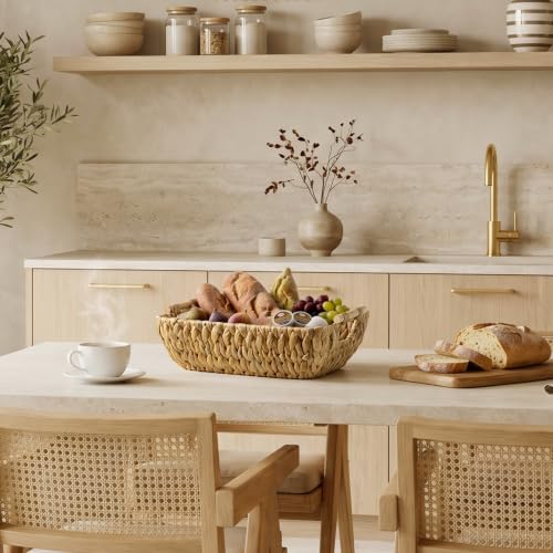 Wicker Baskets for Shelves, Hyacinth Storage Baskets, 2 Pack - view 6