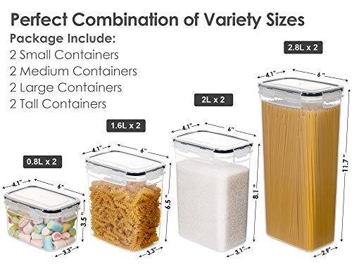 Airtight Food Storage Containers with Lids, 8 PCS - view 2