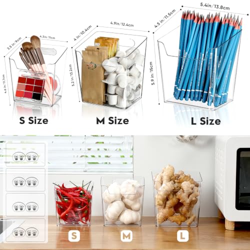 2 Pack Adhesive Cabinet Door Organizer, Clear Wall-Mounted Storage Bins(S) - view 3