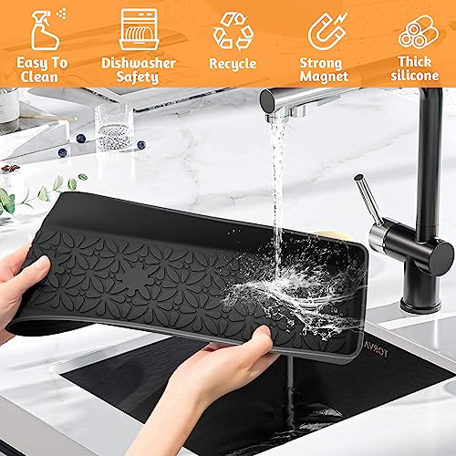 Magnetic Stove Top Shelf 30"/24"/20", 3-Piece Silicone Over the Stove Shelf Spice Rack & Spice Organizer — Heat Resistant, No Drill Kitchen Storage Organizer for Gas & Electric Stoves - view 5