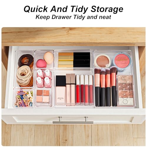 7 PCS Drawer Organizer, 4-Size Desk Drawer Organizer Trays - view 5