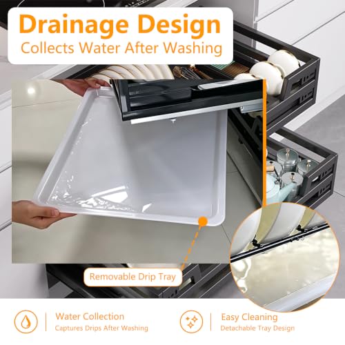 2-Tier Pull Out Cabinet Organizer Drawer Organizer Nano Black - view 5
