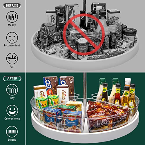 Lazy Susan Cabinet Organizer Bins for 26"/ 28"/ 32" Diameter - view 3