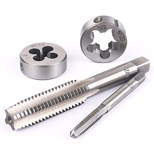 60-Pc Master Tap and Die Set - Include SAE Inch Size #4 to 1/2” and Metric Size M3 to M12, Coarse and Fine Threads | Essential Threading Rethreading Tool Kit with Complete Accessories and Storage Case - view 5