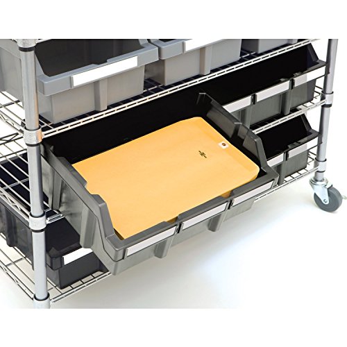 Commercial 7-Tier Platinum/Gray NSF 22-Bin Rack Storage System - view 5