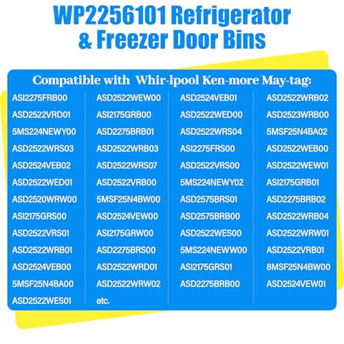 WP2256101 Refrigerator Dairy Bin Cover for Kenmore Refrigerator Door Shelf - view 4
