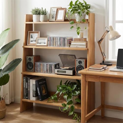 Modern Premium Clear Acrylic Stackable CD Holder Rack with Cutout Carrying Handles, Compact Disc Jewel Case Display Crate, Media Storage Organizer - view 6