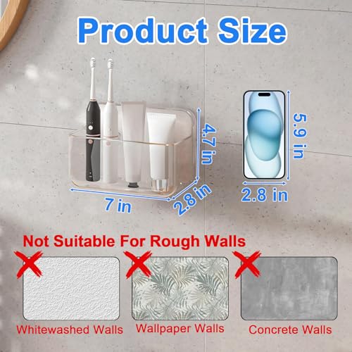 Wall Mount Organizer, 2Pc Small Adhesive Cabinet Door Organizer - view 2