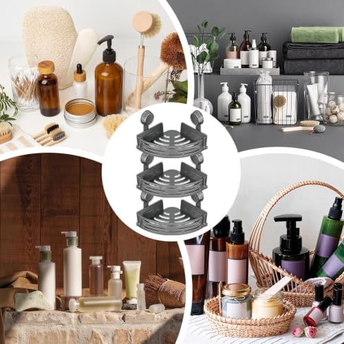 Shower Caddy - 3 Tier Suction Corner Storage Organizer - view 6
