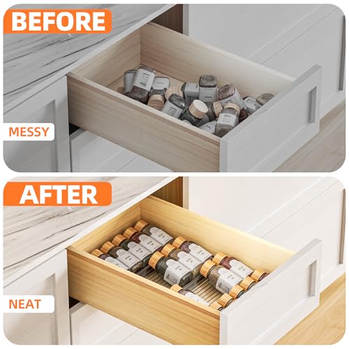 Clear Spice Drawer Organizer, 4 Tier (4 Packs) - view 6
