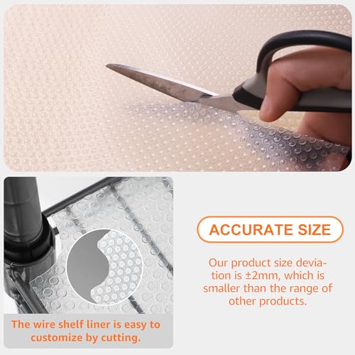 Shelf Liner for Wire Shelving: Clear 1.2mm Thick Leakproof - view 5