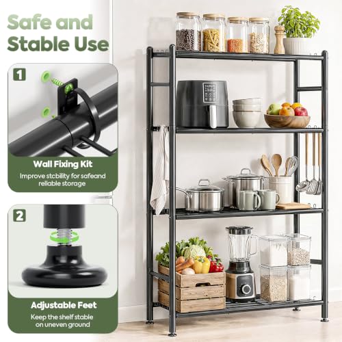 Metal Wire Storage Shelves, Kitchen Pantry Closet Storage Organizer - view 4