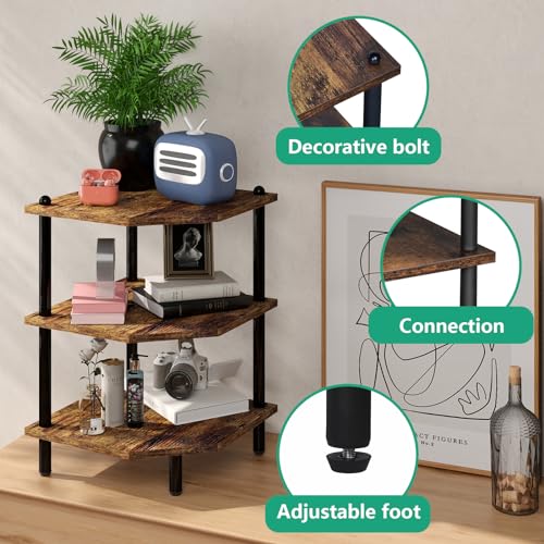 Corner Shelf Stand for Desk - 90° Corner Design to Free Up Desktop - view 5