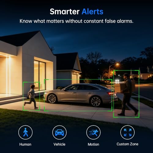4K PoE Security Camera System, Build in 64GB Storage, Metal Housing - view 5