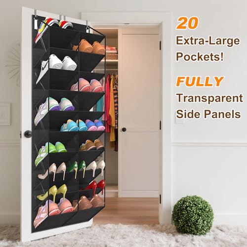 20-30 Pairs Over the Door Shoe Organizer, 10-Tier Door Shoes Rack - view 3
