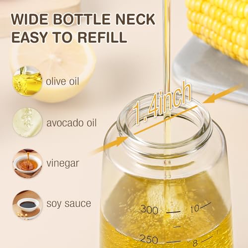 Olive Oil Dispenser Bottle Auto Flip 10 oz - view 6