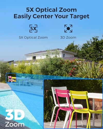 4K PTZ Surveillance System, 2Pcs 4K PoE Security Cameras with 3D 5X Optical Zoom RLC-823S1 Bundle with 8CH NVR RLN8-410, Secure 24/7 Local Storage, Auto Tracks, Human/Vehicle/Pet - view 3