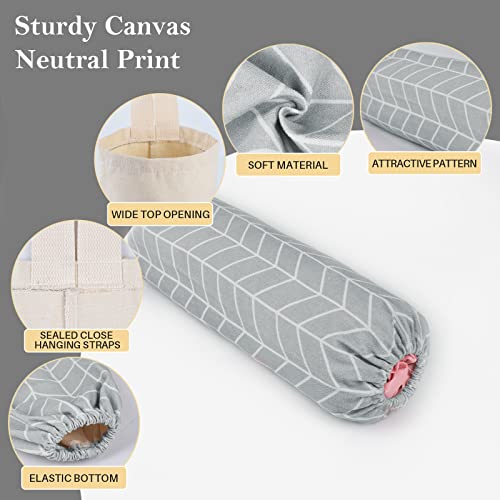 Plastic Bag Holder, Canvas Grocery Bag Holder Dispenser, Storage - view 3