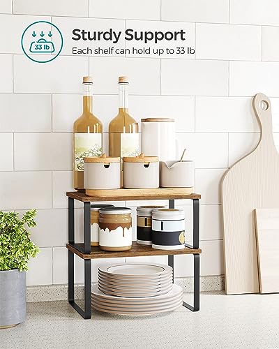 Cabinet Organizer Shelf, Set of 4 Spice Rack, Kitchen Storage - view 5