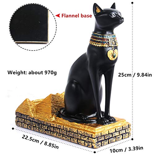 Wine Rack Holder Ancient Egyptian Deity Bastet Wine Bottle Stand Rack Premium Resin Material Novelty Gift for Kitchen Home Room Decoration (Resin - Bastet) - view 3