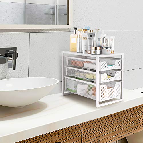Under Sink Organizer 3-Tier with Sliding Storage Drawer - view 2