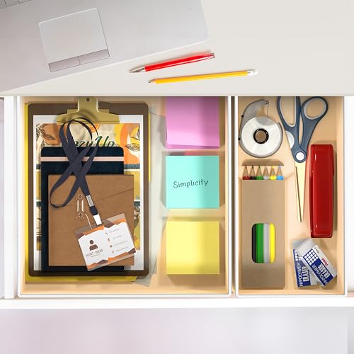 Foldable Drawer Organizer Stocking Bin, Set of 12, Beige - view 6