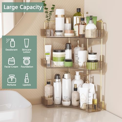 Corner Bathroom Shelf, 3 Tier Countertop Organizer for Vanity - view 3