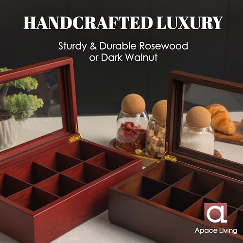 Tea Box - Luxury Wooden Tea Bag Organizer from The Apace Premier Collection - view 6