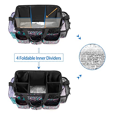 Wearable Cleaning Caddy Bag with 4 Foldable Dividers, Totem - view 2
