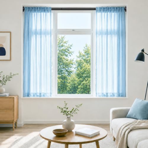 Shower Curtain Rods 32–91Inch,Black Tension Curtain Rod - view 7