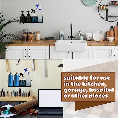 2 Pcs 4 Holes Spray Bottle Holder Organizer Wall Mount Storage Rack - view 7