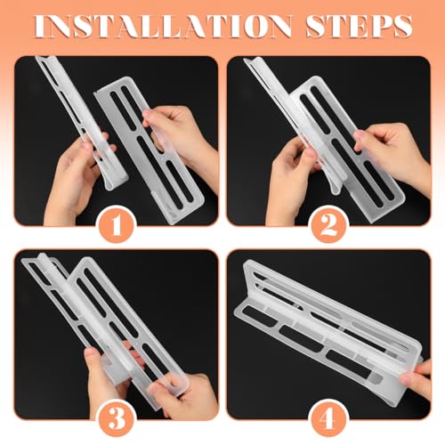 Refrigerator Divider Board 2pcs Large Multifunctional Fridge Partition Plate Household Fridge Separator Food Drawer Organizer for Kitchen Storage and Freezer Compartments - view 3