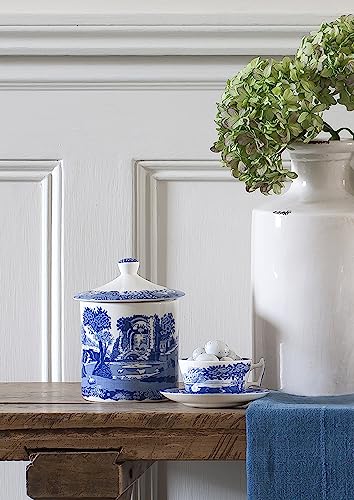 Spode Blue Italian Kitchen Storage Jar - Blue/White - view 2