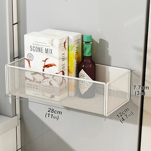 Magnetic Shelf Fridge Basket Bin for Washer Dryer Locker Whiteboard Cabinet - view 4