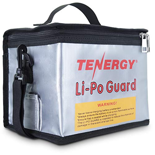 Fire Retardant Lipo Zipper Bag for Charging and Storing Lipo Battery Packs, 8.5 x 6.5 x 5.7inch