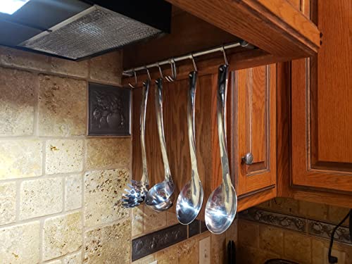 Kitchen Utensil Rack 2PCS, 15.6” Pot & Pan Hanging Rack Wall Mount - view 5