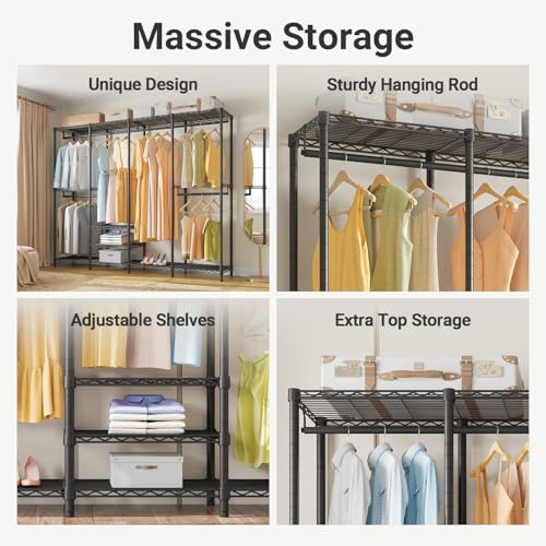 V40 Heavy Duty Clothes Rack, Modular Closet System Clothing Rack - view 2