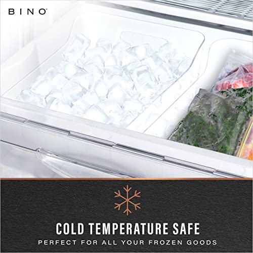 Plastic Storage Bins, Large - 2 Pack, Clear | THE SOHO COLLECTION | Pantry Organizers and Storage Containers | Fridge Organizer Bins | Kitchen Cabinet Organizer | Medicine Cabinet Bin - view 6