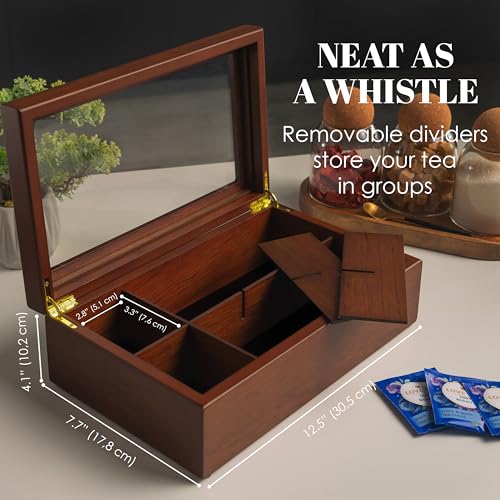 Tea Box - Luxury Wooden Tea Bag Organizer from The Apace Premier Collection - view 3